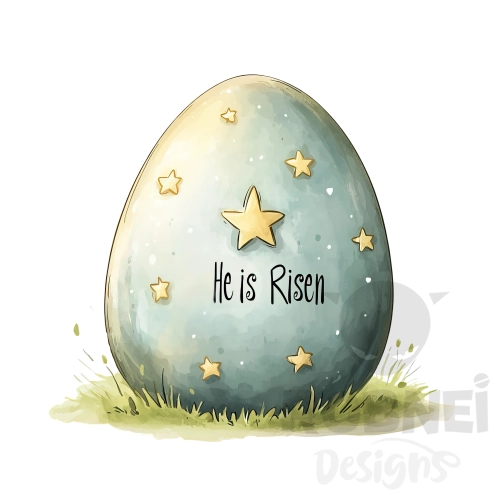 Huevo de Pascua azul